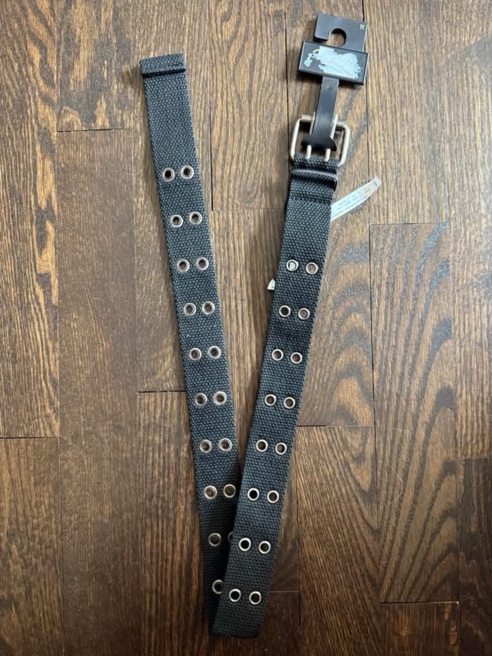 art class Black Double-Row Grommet Kids Belt